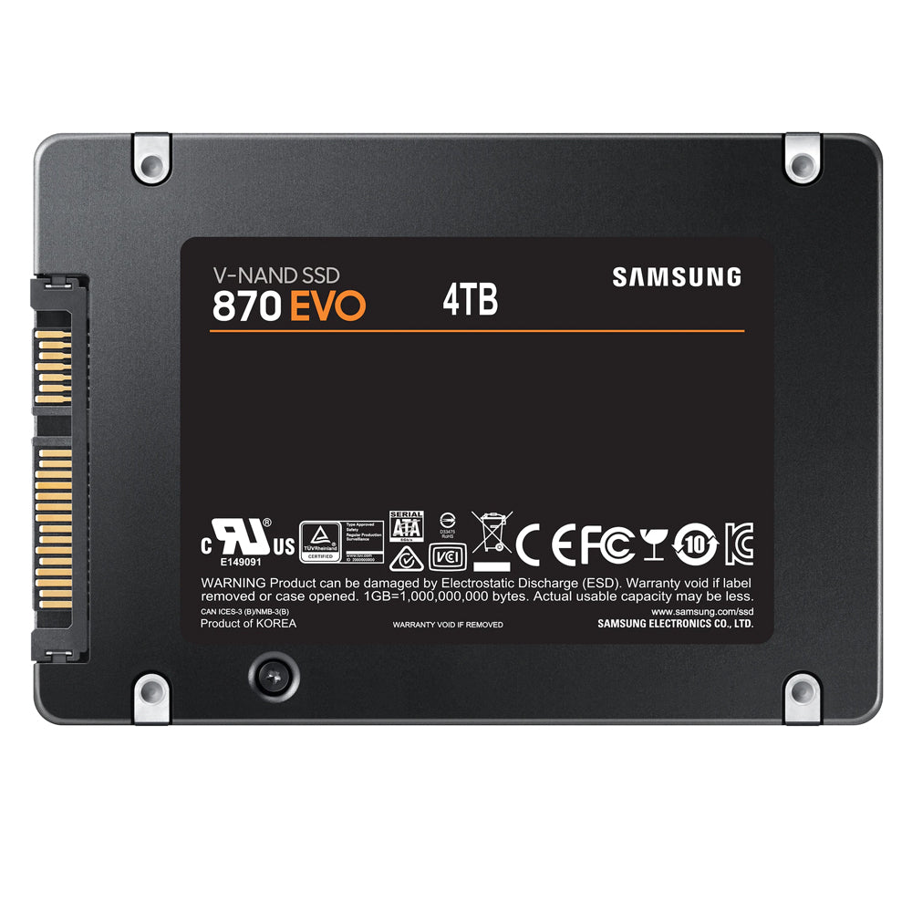 Samsung 870 EVO 4TB SATA 2.5 Inch Internal SSD