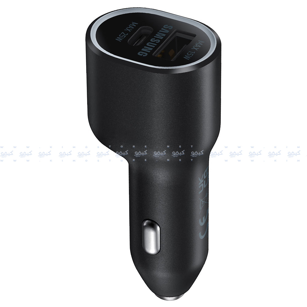 شاحن سيارة للموبايل سامسونج مزدوج بمنفذ يو اس بي + منفذ تايب سي بقوة 40 وات شحن سريع EP-L4020