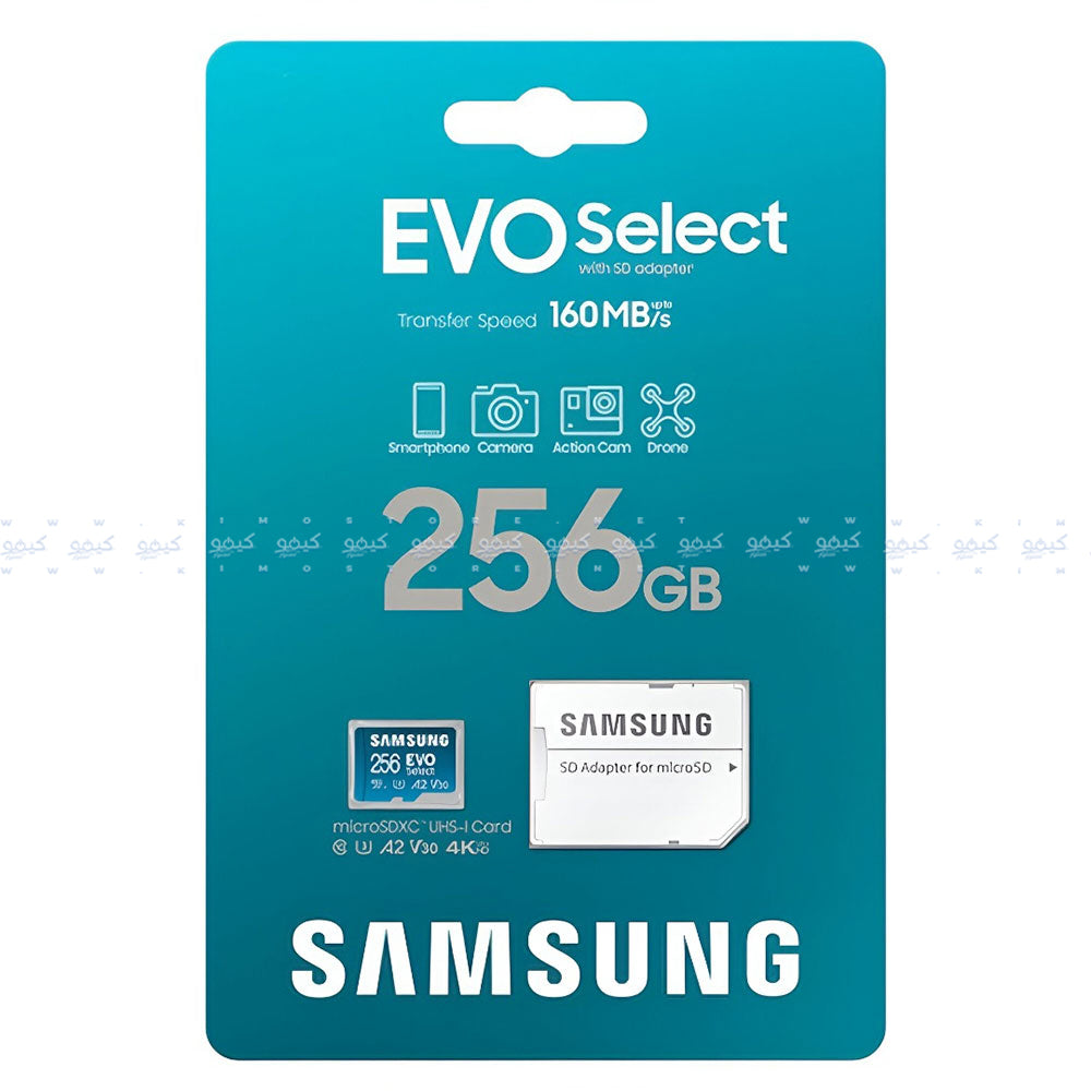 Samsung EVO Select 256GB Micro SDXC Memory Card