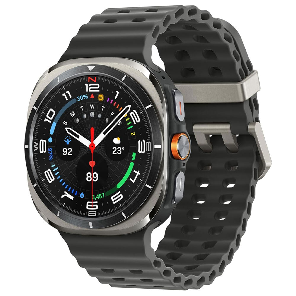 Samsung Galaxy Watch Ultra Smart Watch (47mm - GPS) Titanium Sliver Case With Black Strap