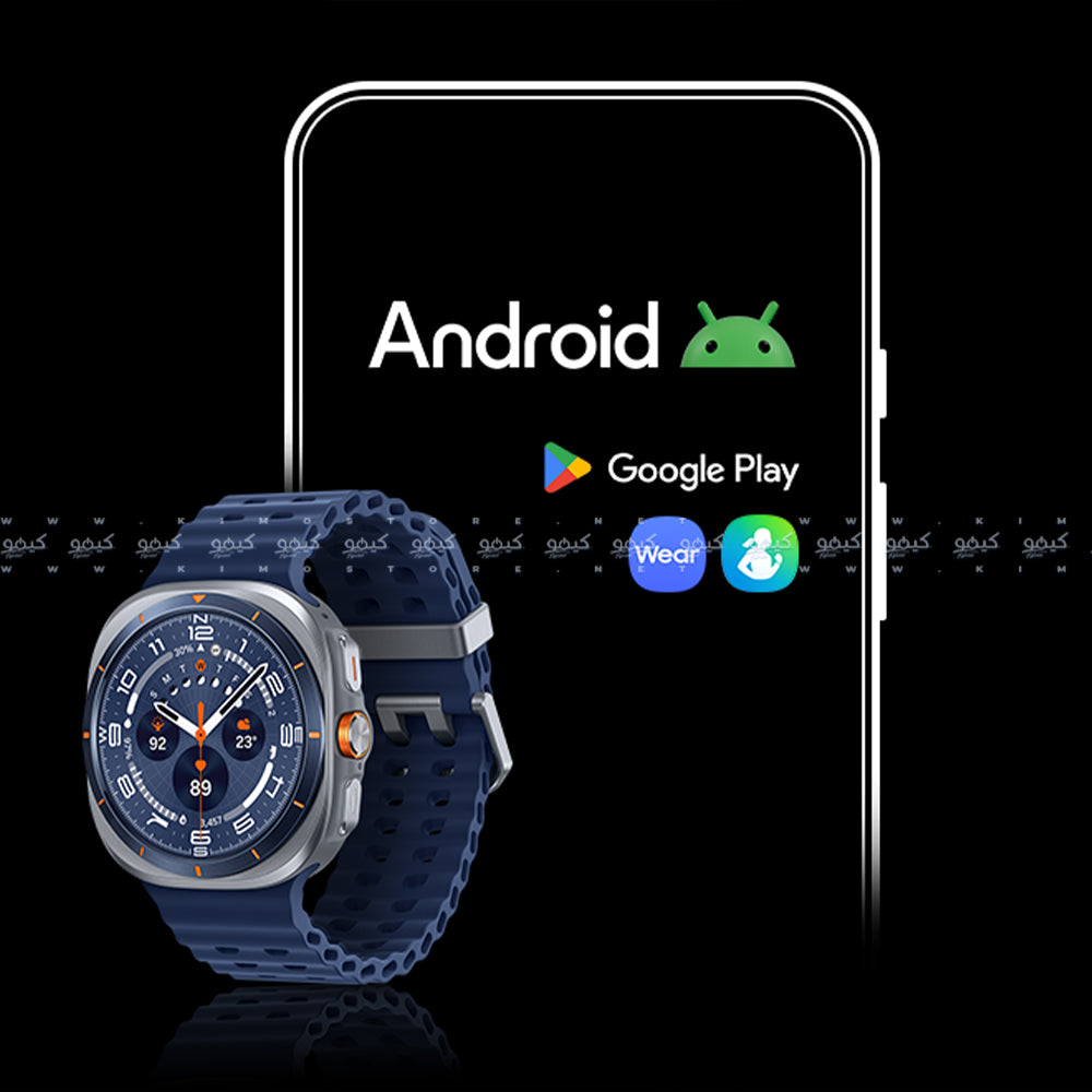 Samsung Galaxy Watch Ultra (2025) SM-L705F Smart Watch (47mm - GPS - LTE) Titanium Blue Case With Blue Strap