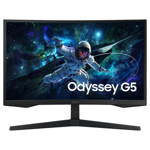 شاشة سامسونج جيمنج منحنية 27 بوصة 165 هرتز Odyssey G5 LS27CG552EMXEG VA QHD