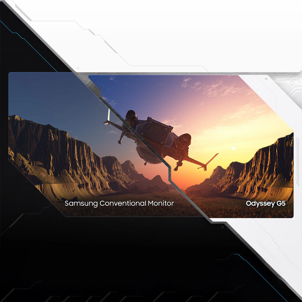 Samsung Odyssey G5 LS32CG552EMXEG 32 Inch VA QHD Curved Gaming Monitor 165Hz