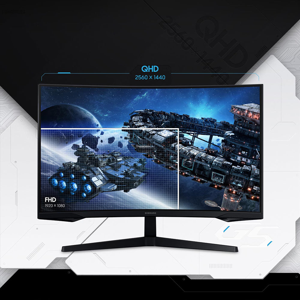 Samsung Odyssey G5 LS32CG552EMXEG 32 Inch VA QHD Curved Gaming Monitor 165Hz