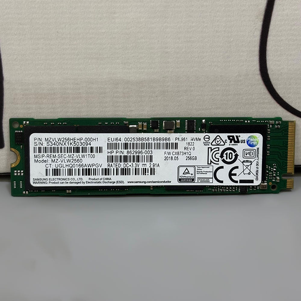 Samsung PM961PM981 256GB NVMe PCIe M.2 2280 SSD 