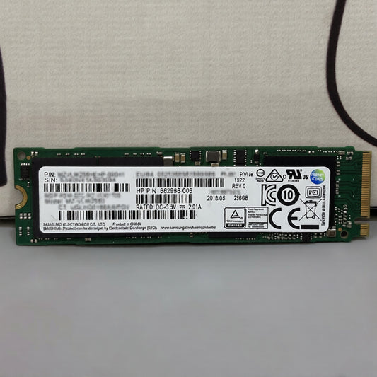 هارد درايف سامسونج 256 جيجابايت NVMe PCIe M.2 2280 SSD PM961/PM981 (استعمال خارج)