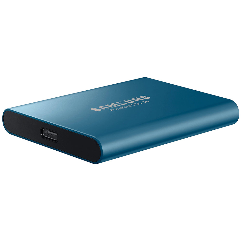 Samsung T5 500GB  External SSD Drive - Blue (Open Box)