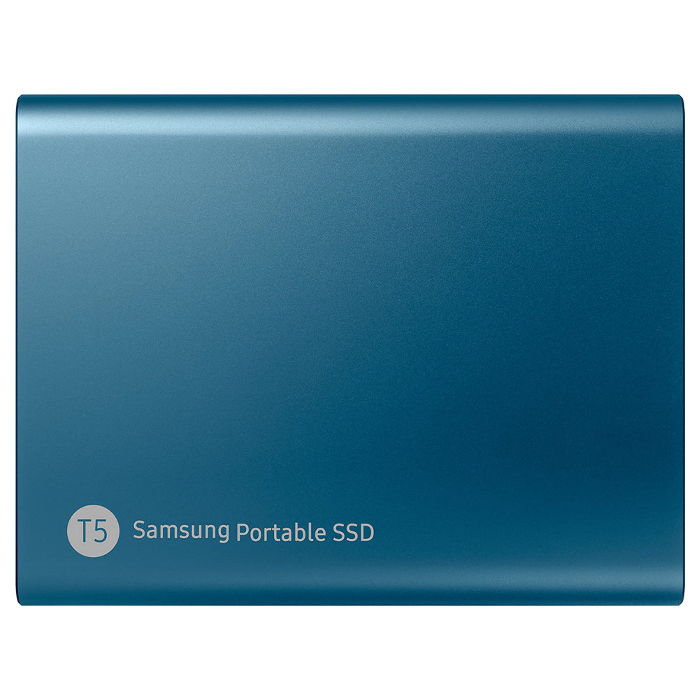 هارد درايف SSD خارجي متنقل سامسونج 500 جيجابيت T5- أزرق(أوبن بوكس)