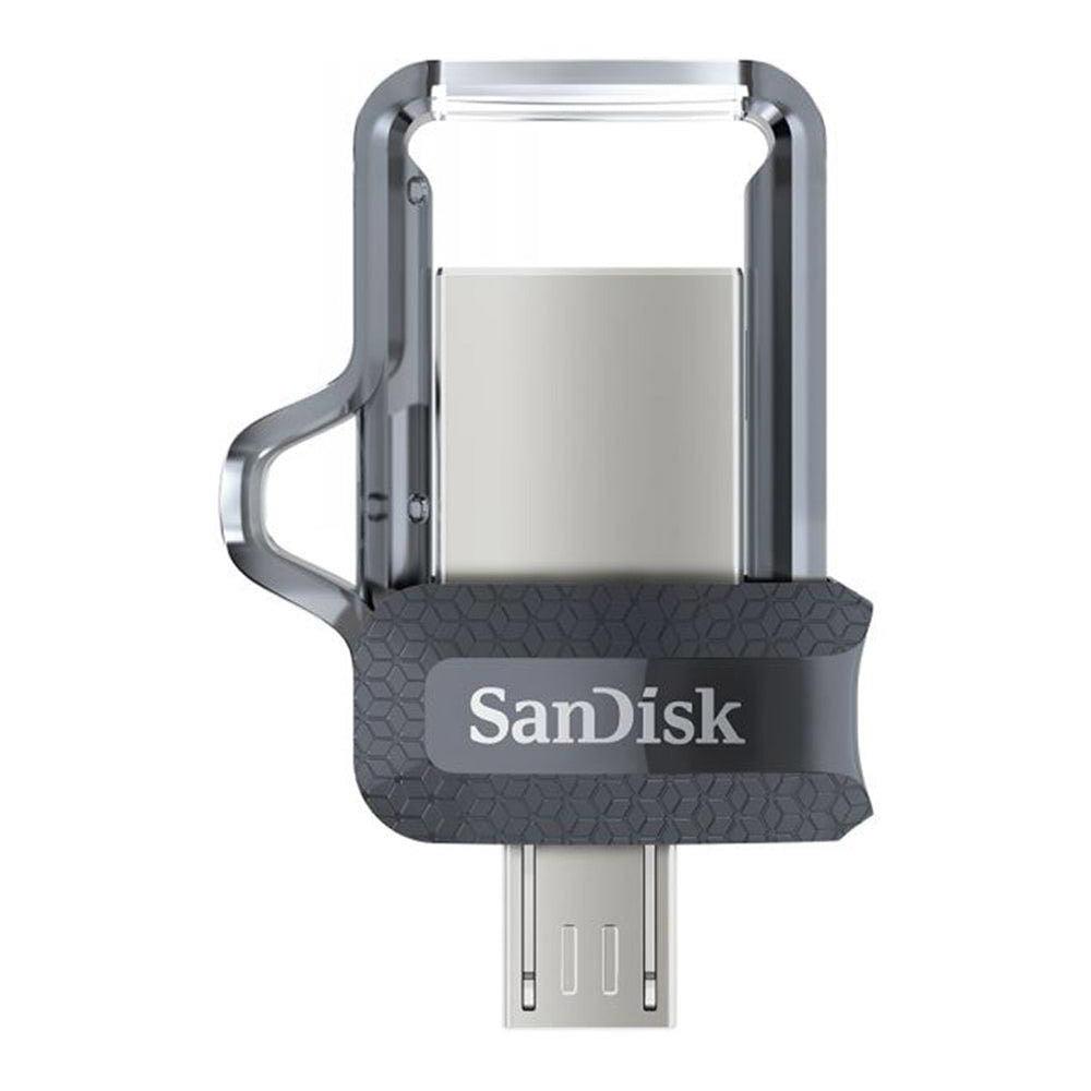 SanDisk Ultra Dual 128GB OTG Micro & USB 3.0 Flash Memory - Black