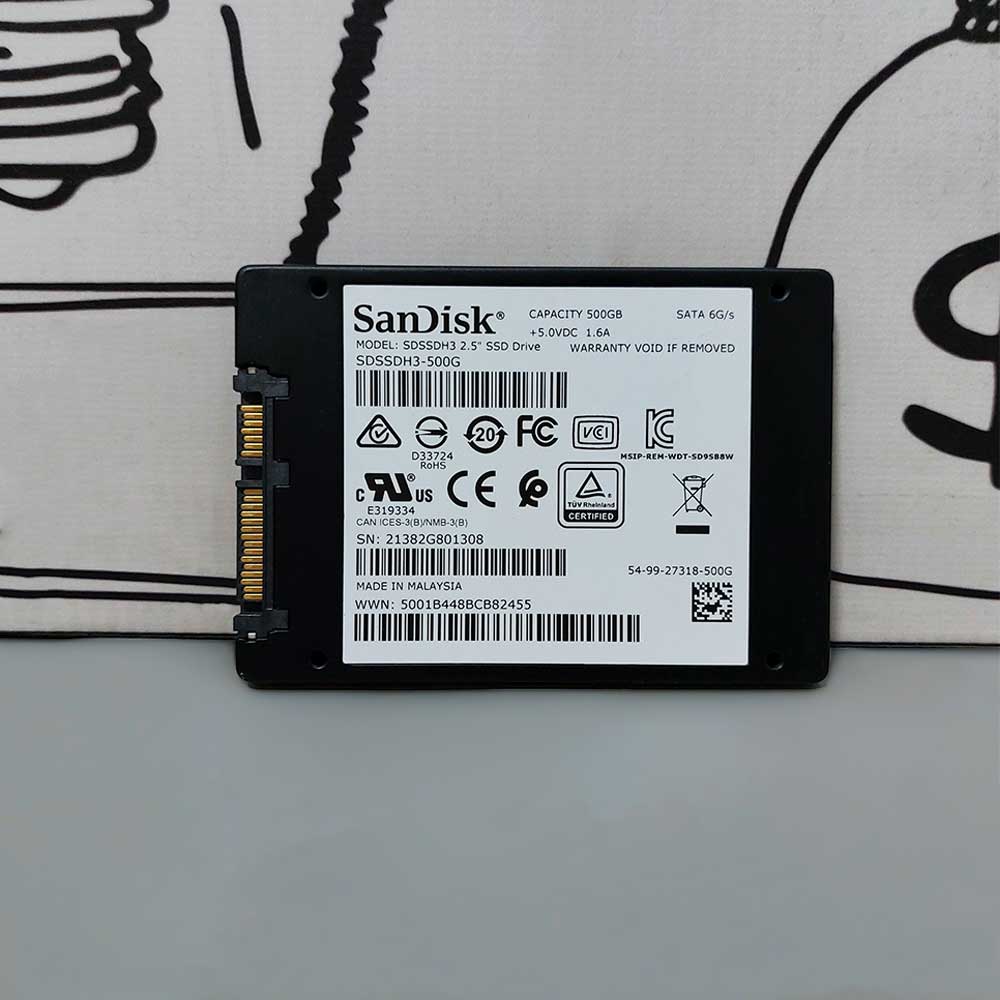 هارد درايف سانديسك 500 جيجابايت ساتا 2.5 بوصة داخلي SSD (استعمال خارج)