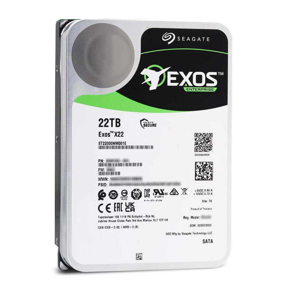 Seagate Enterprise Exos 22X 22TB 3.5 Inch 