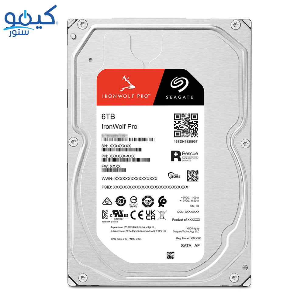 Seagate Ironwolf PRO NAS 6TB 3.5 Inch Server Internal Hard Drive