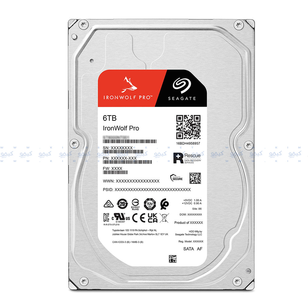 هارد درايف داخلي سيجيت 6 تيرابايت 3.5 بوصة Ironwolf PRO NAS