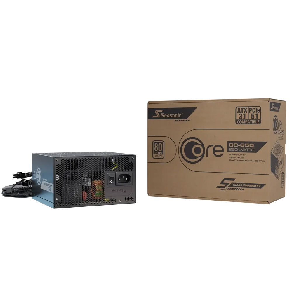 Seasonic CORE BC-650 650W 80 PLUS Bronze Certified Power Supply