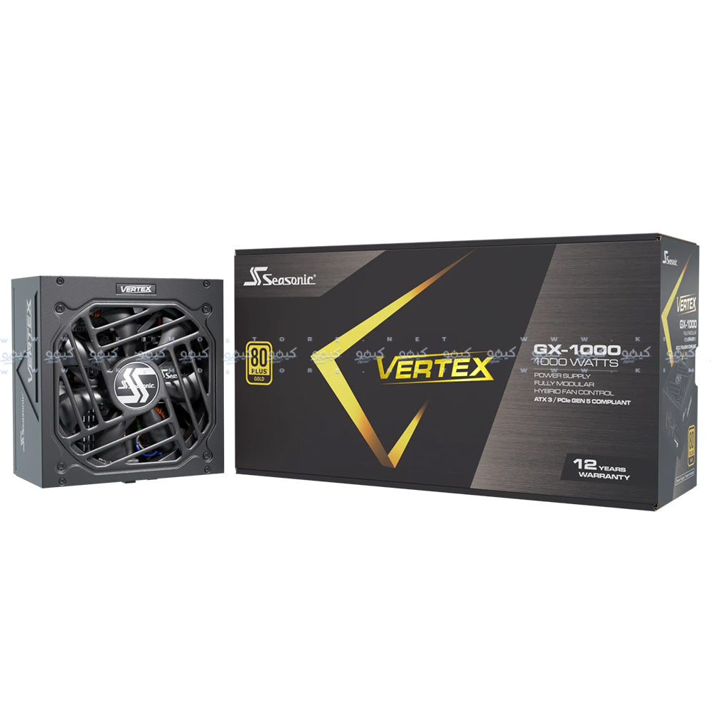 باور سبلاي سي سونيك 80 بلس ذهبي 1000 وات VERTEX GX-1000