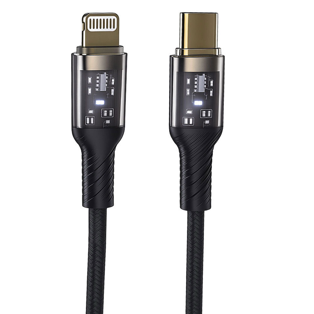 Shark SH-110IP Type-C To Lightning Cable 30W Fast Charging 1m - Black