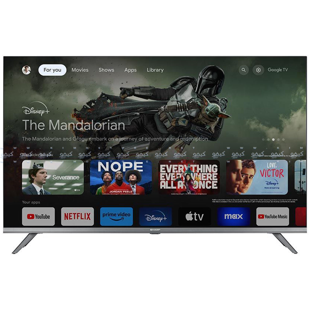 تليفزيون شارب سمارت مع ريسيفر داخلي بدون إطار 32 بوصة 2T-C32FG6EX HD