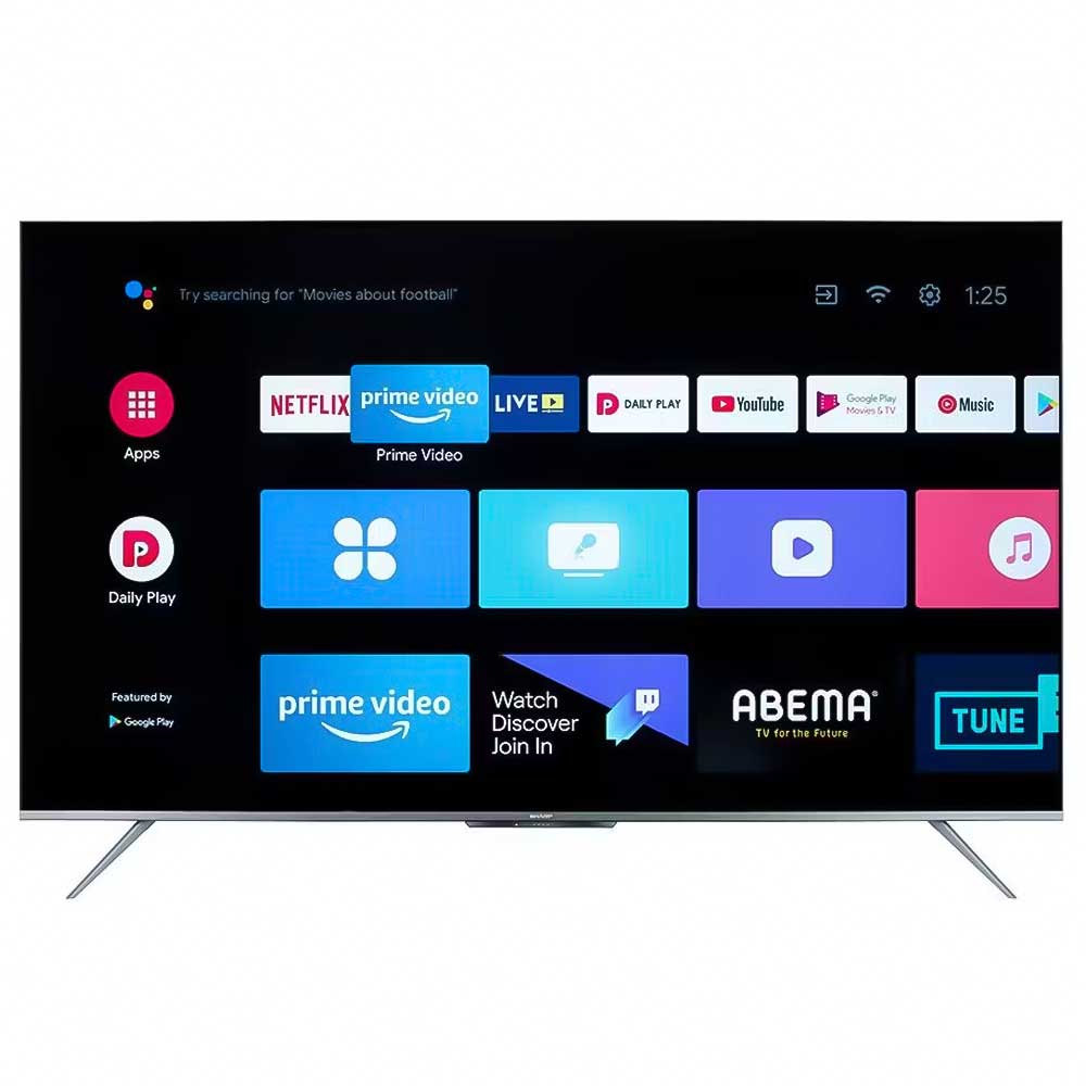 تلفزيون شارب 4T-C55DL6EX الذكي 4K مقاس 55 بوصة بدون إطار  