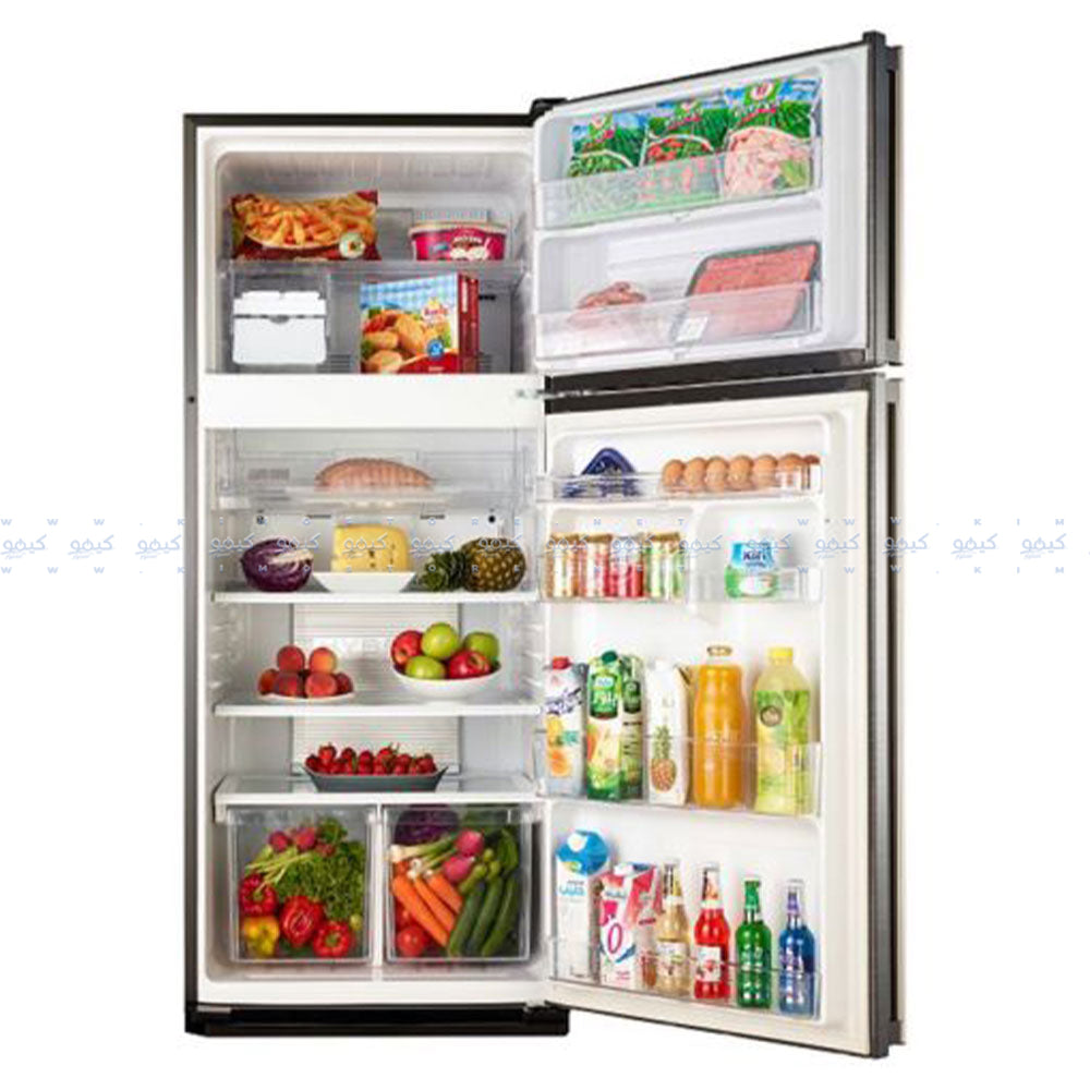 ثلاجة شارب نوفروست 2 باب 450 لتر SJ-58C(BK) - اسود