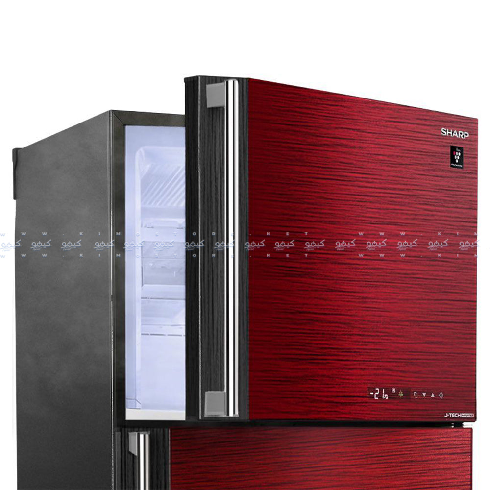 ثلاجة شارب نوفروست 2 باب 450 لتر SJ-GV58A-RD - أحمر