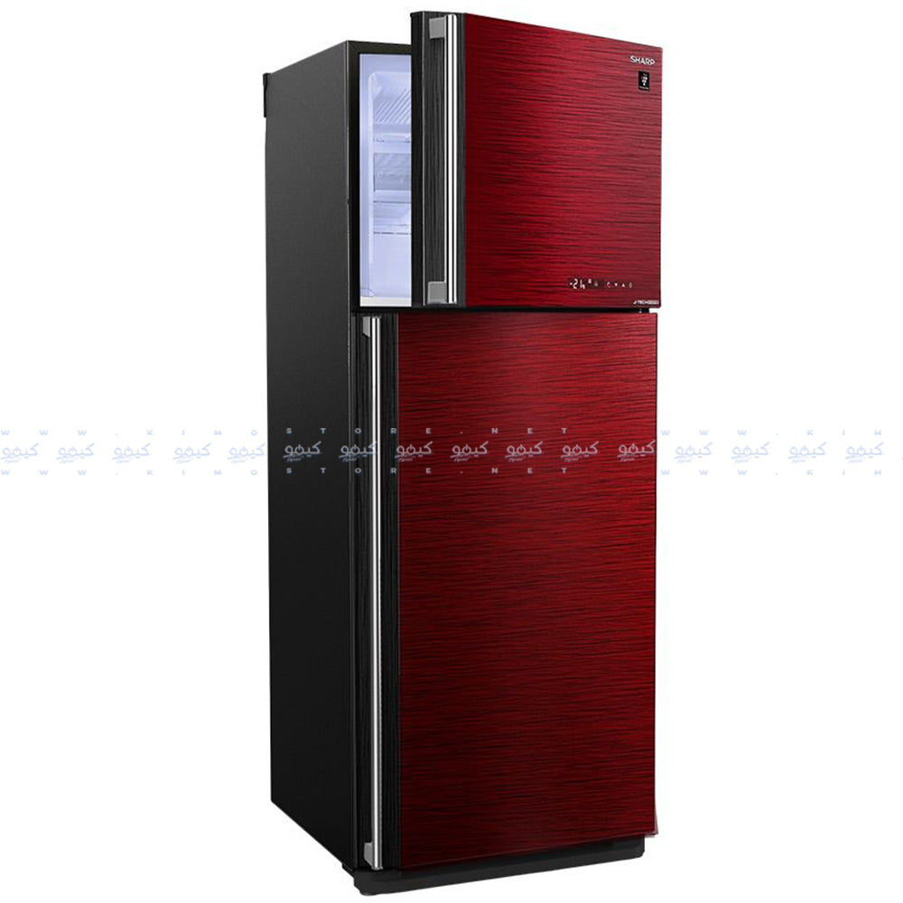 ثلاجة شارب نوفروست 2 باب 450 لتر SJ-GV58A-RD - أحمر