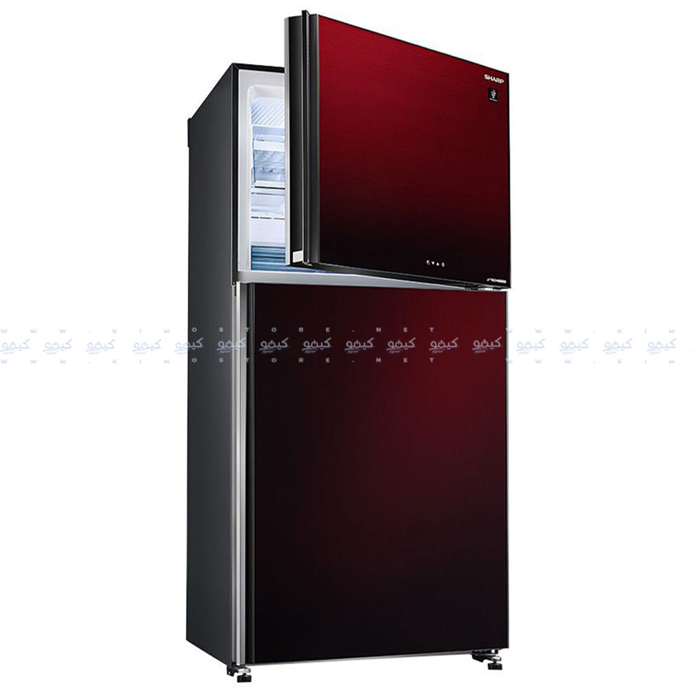 ثلاجة شارب نوفروست انفرتر ديجيتال 2 باب 538 لتر SJ-GV69G-RD - أحمر