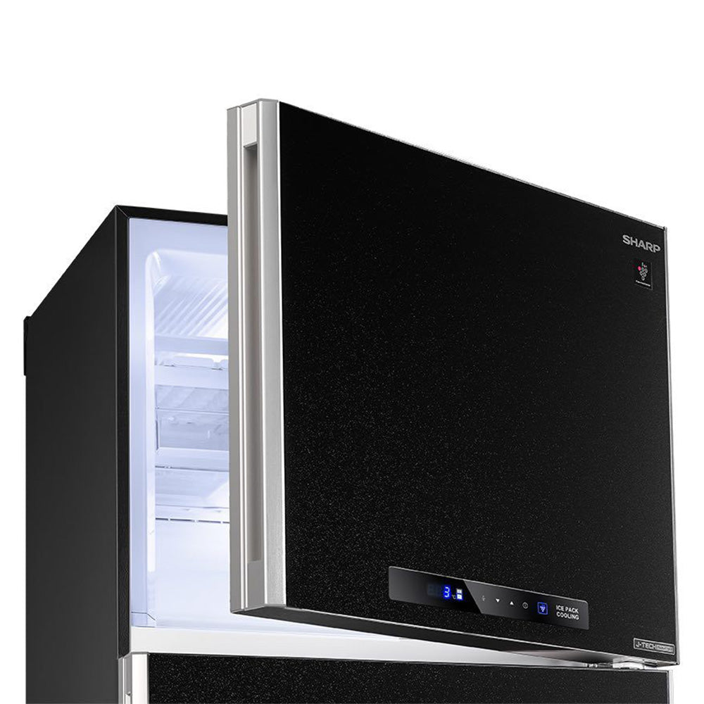 Sharp Refrigerator SJ-PV58G-BK Inverter Digital No Frost 450L 2 Doors - Black