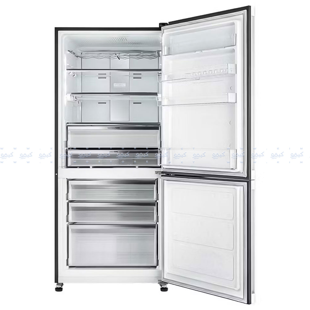 ثلاجة شارب نوفروست انفرتر ديجيتال 2 باب 558 لتر - ستانلس داكن