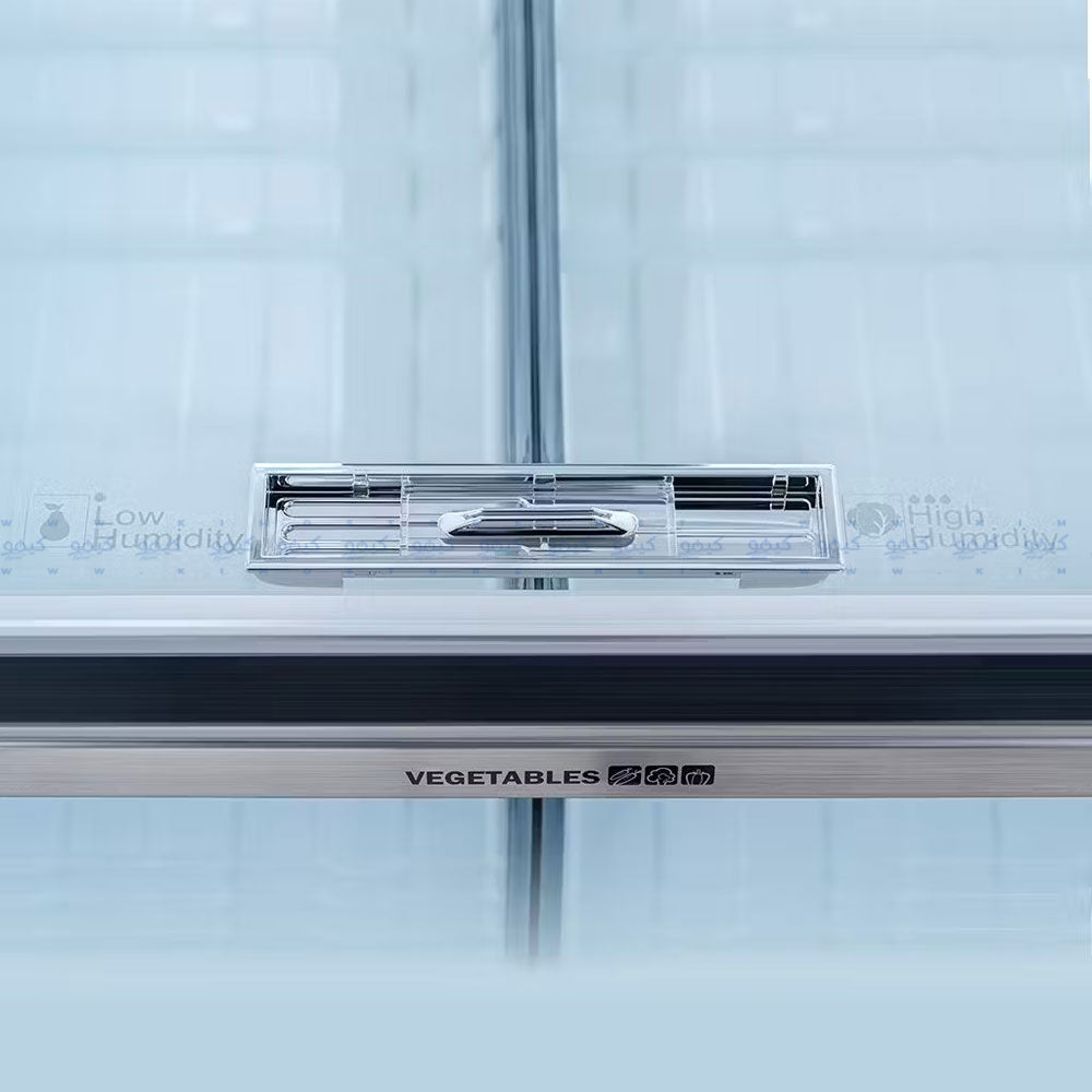 ثلاجة شارب نوفروست انفرتر ديجيتال 2 باب 558 لتر - ستانلس داكن