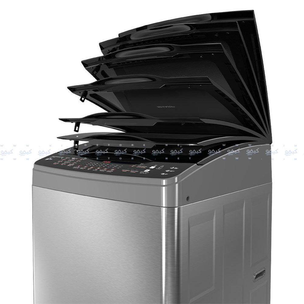 غسالة ملابس شارب اوتوماتيك تحميل علوي 15 كجم DDM انفرتر بطلمبة ES-TD15GSSP - ستانلس ستيل