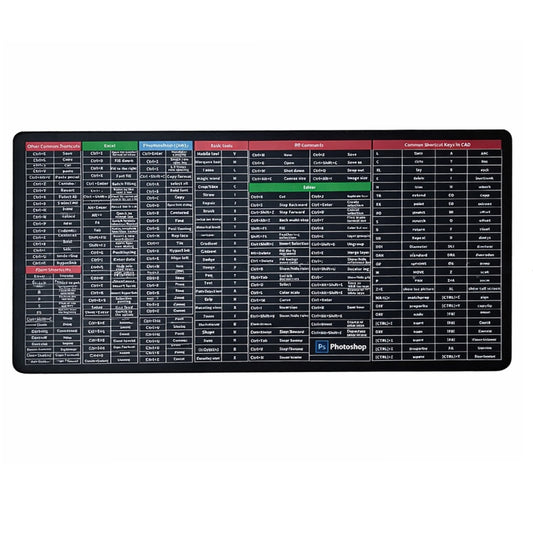 ماوس باد مفاتيح اختصار 400x900 ملم