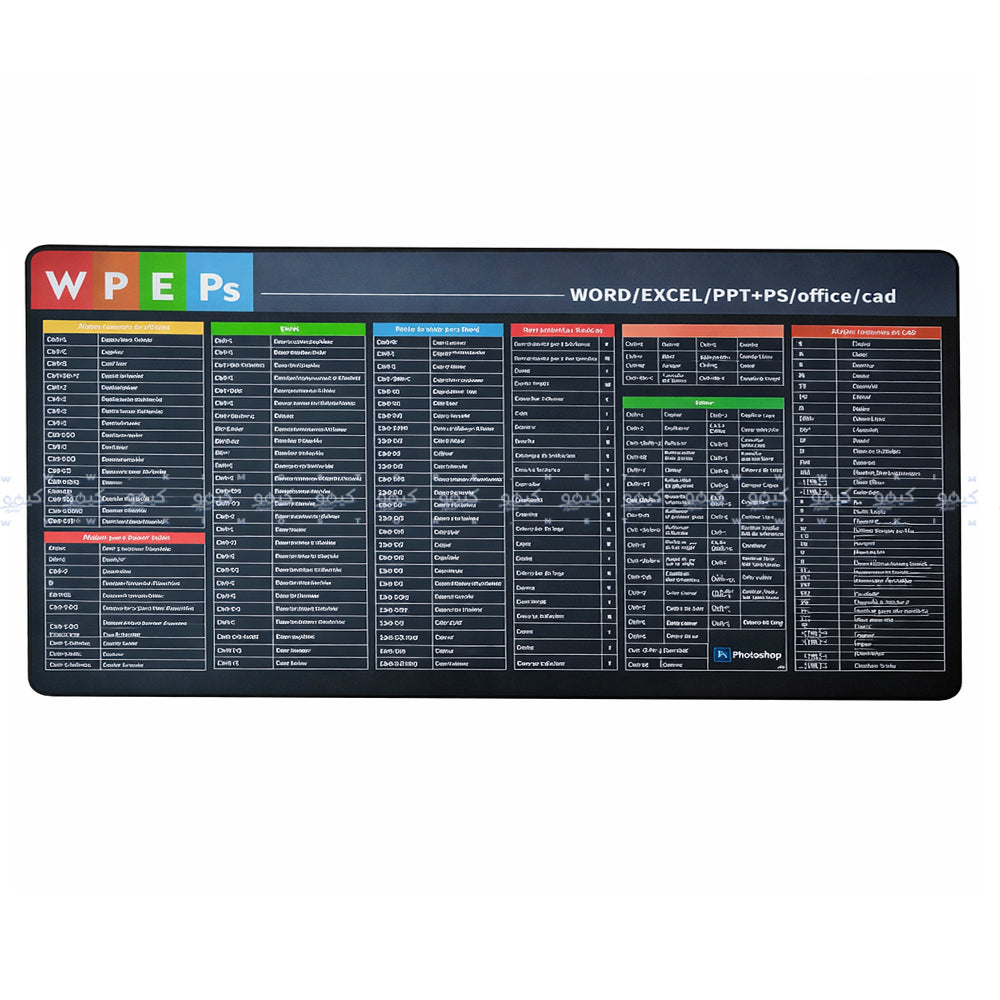 ماوس باد مفاتيح اختصار 400x900 ملم