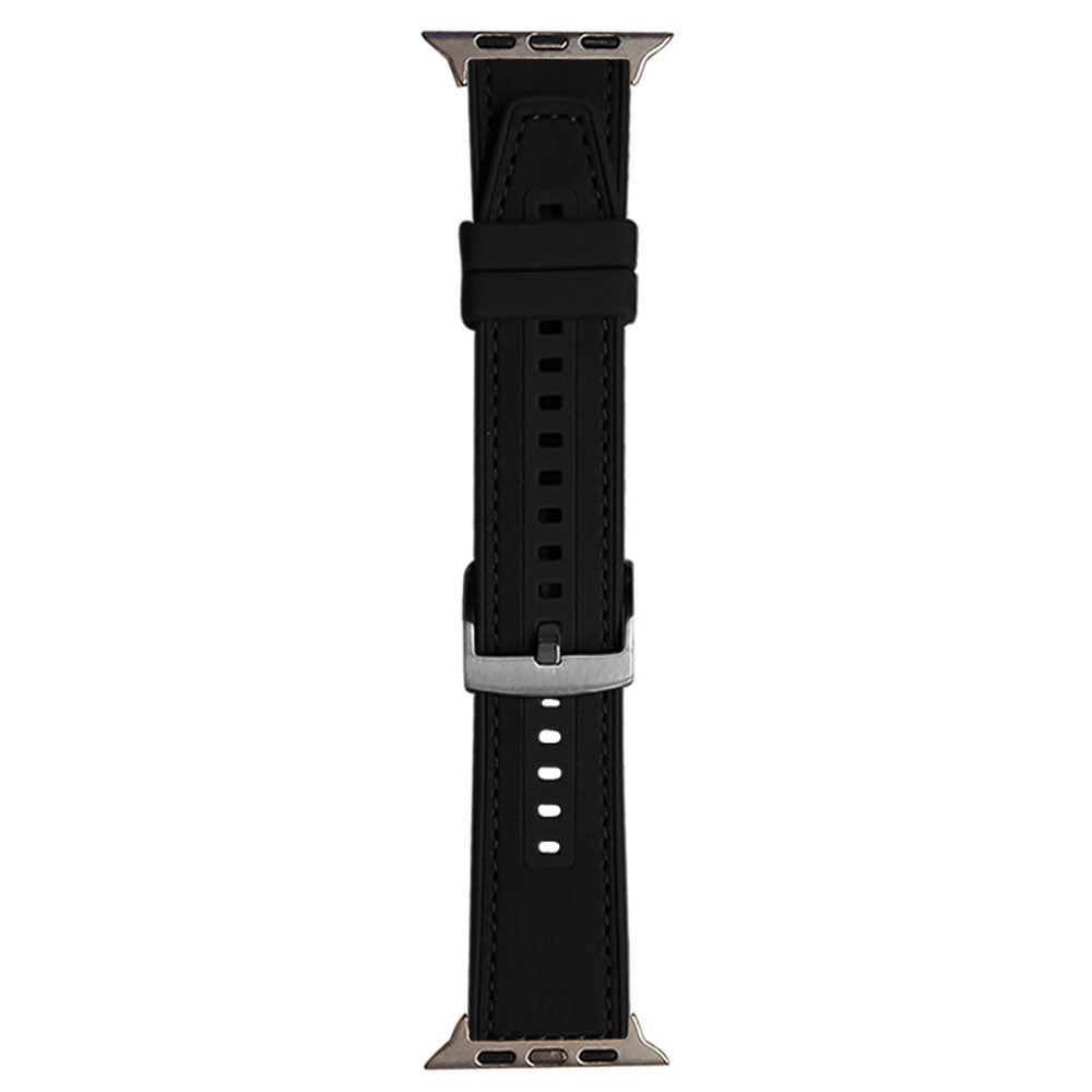 Silicone Leather Watch Strap (22mm-42mm-44mm-45mm-49mm)