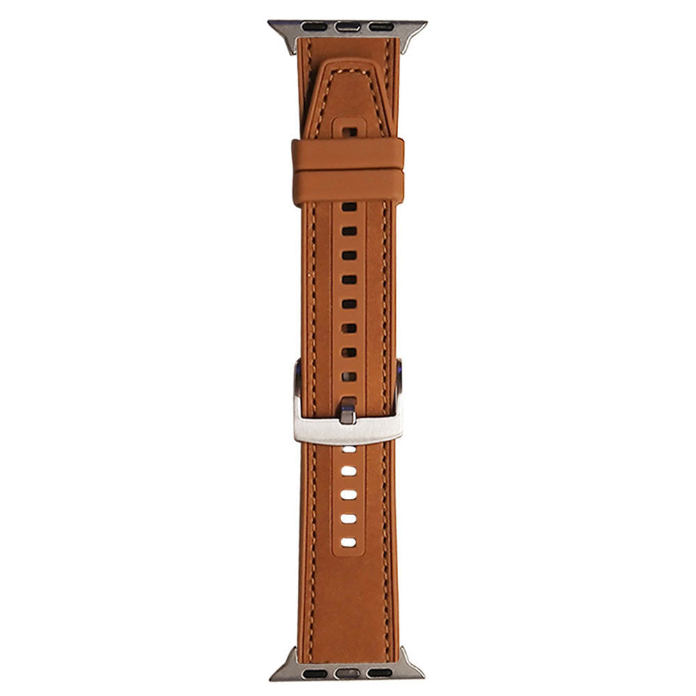 Silicone Leather Watch Strap (22mm-42mm-44mm-45mm-49mm)