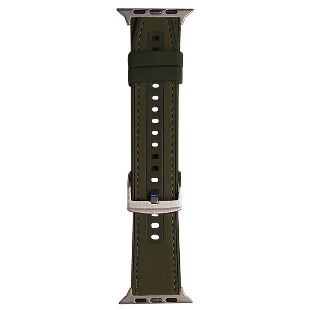 Silicone Leather Watch Strap (22mm-42mm-44mm-45mm-49mm)