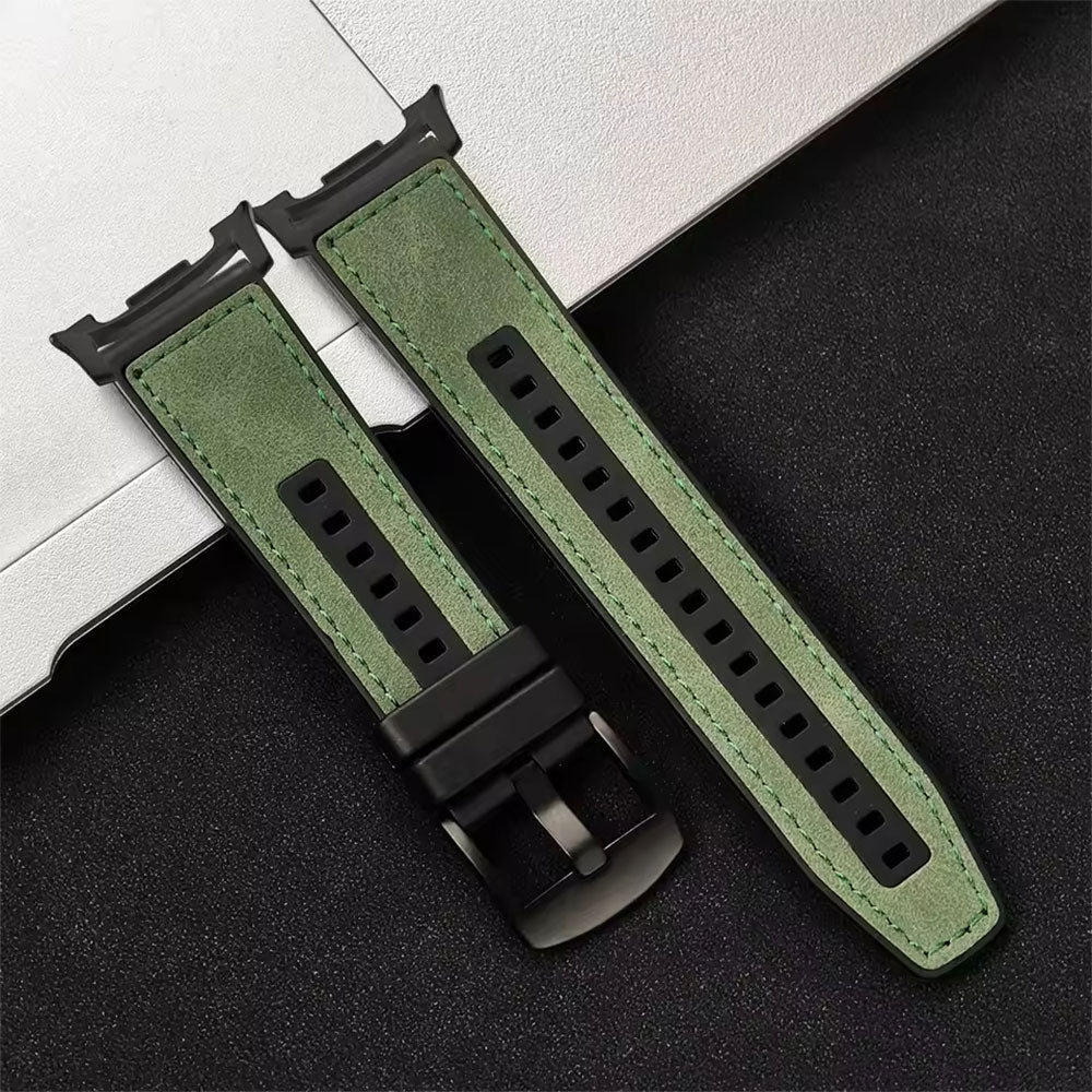 Silicone Leather Watch Strap (22mm-42mm-44mm-45mm-49mm)