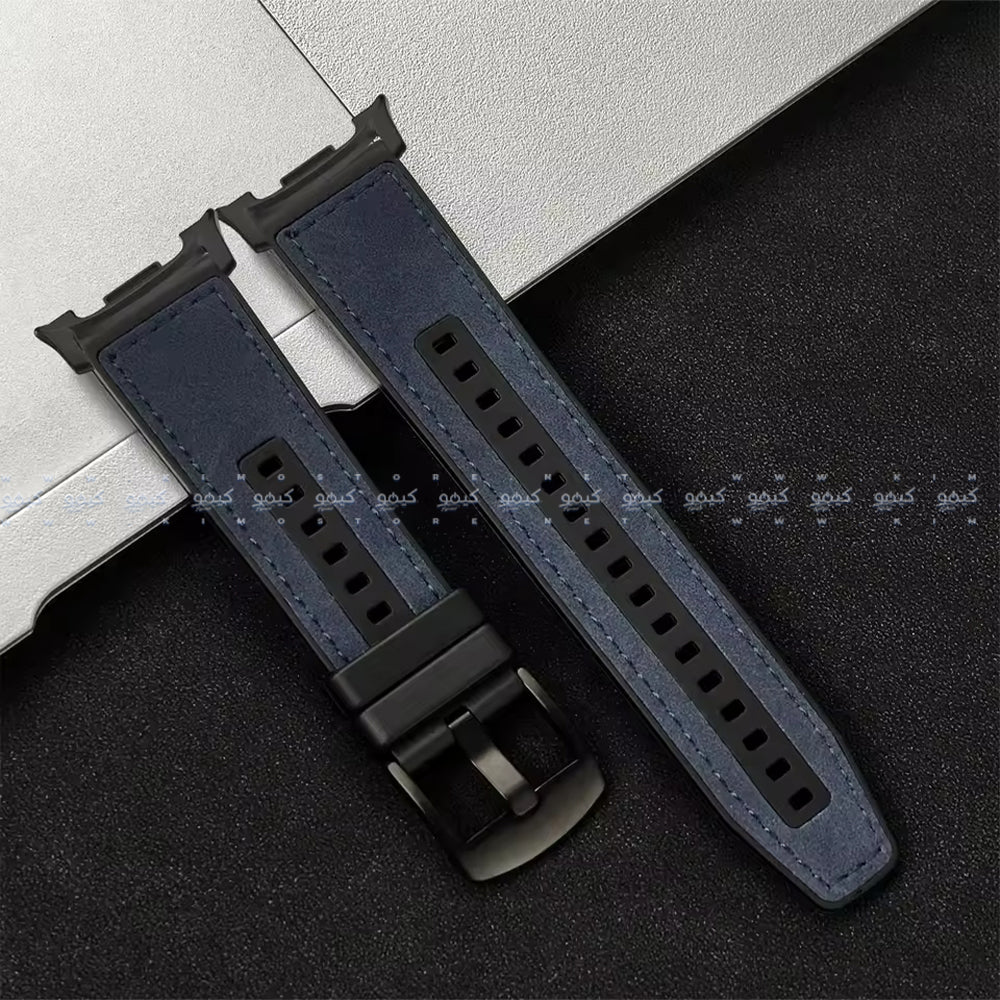 Silicone Leather Watch Strap (22mm-42mm-44mm-45mm-49mm)