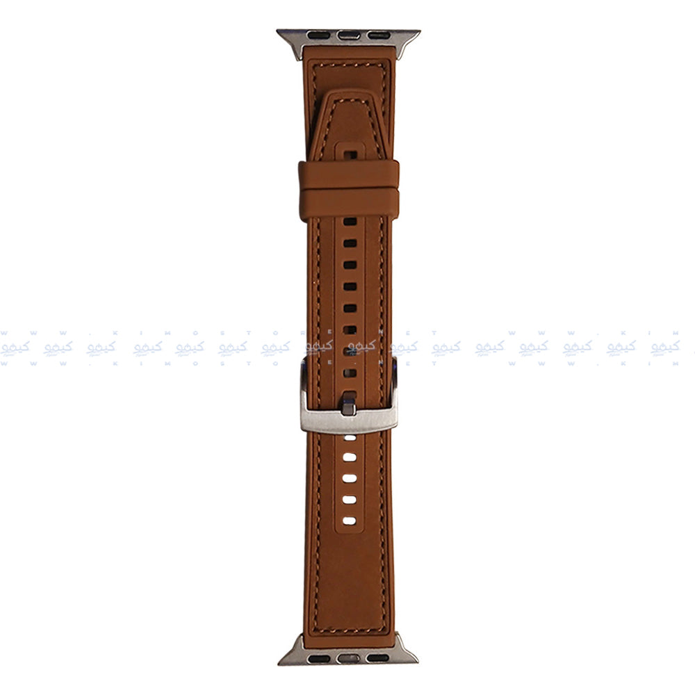 Silicone Leather Watch Strap (22mm-42mm-44mm-45mm-49mm)