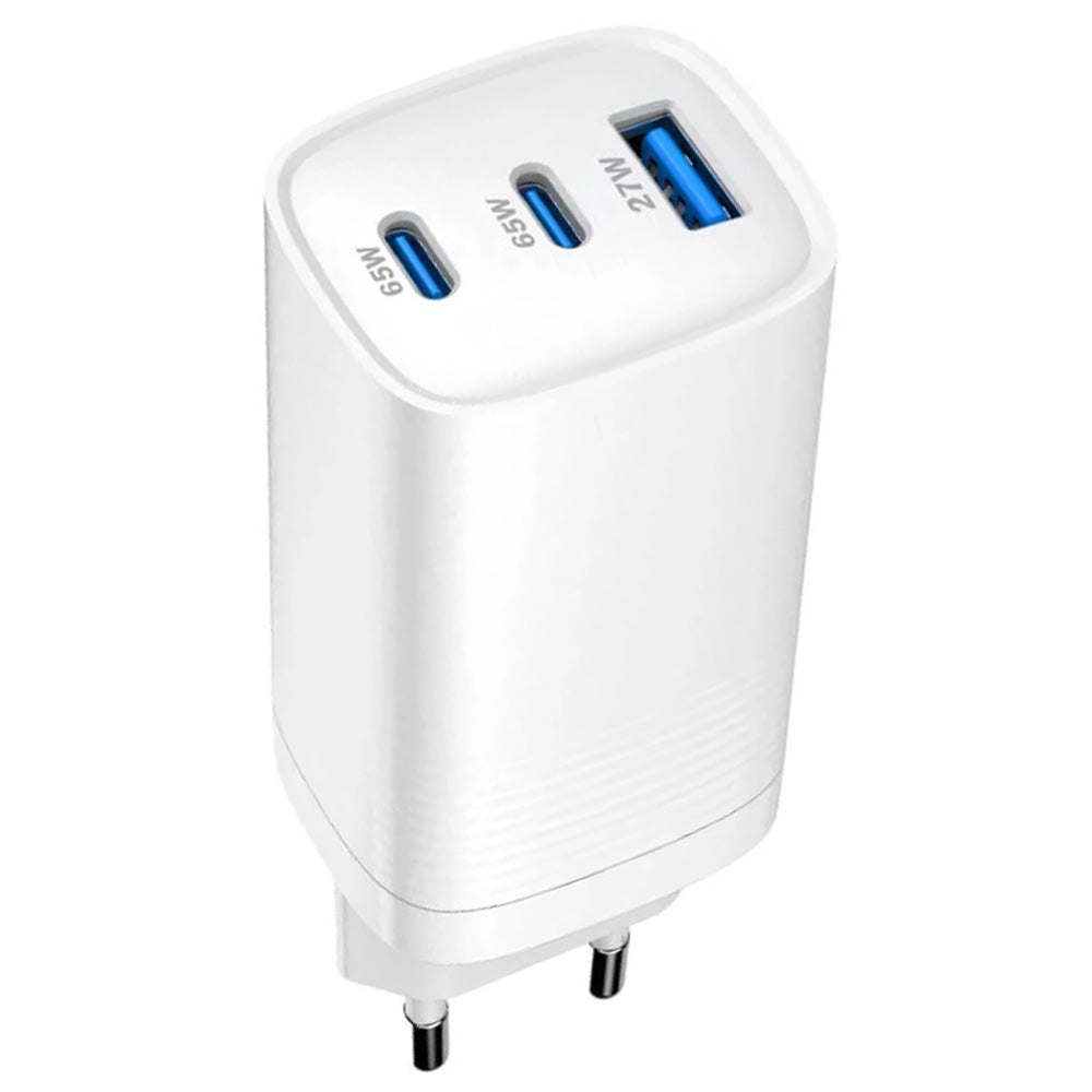 Smart Gate SGCH-65CCAGaNW Wall Charger USB + 2x Type-C 65W Fast Charging - White