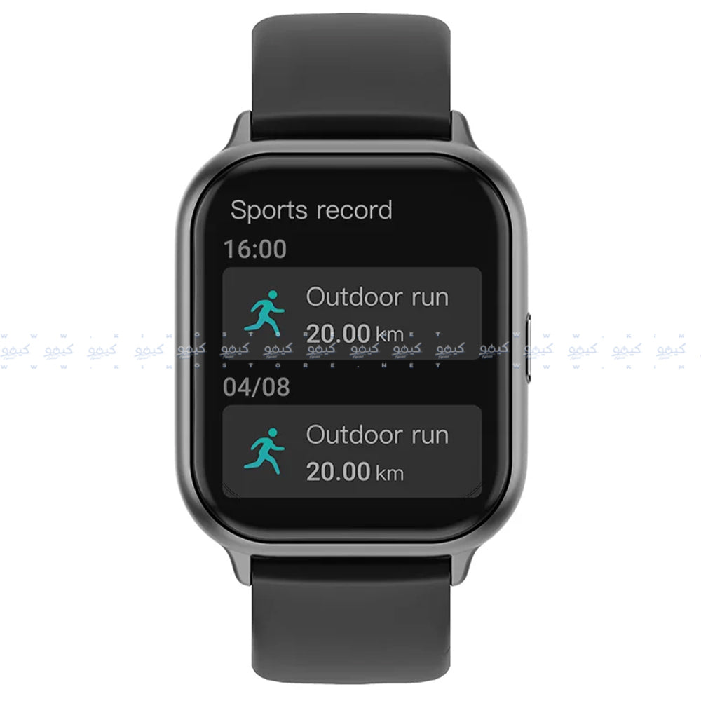 Smart Gate SGW-S Smart Watch (36mm) Black Case With Black Silicone Strap