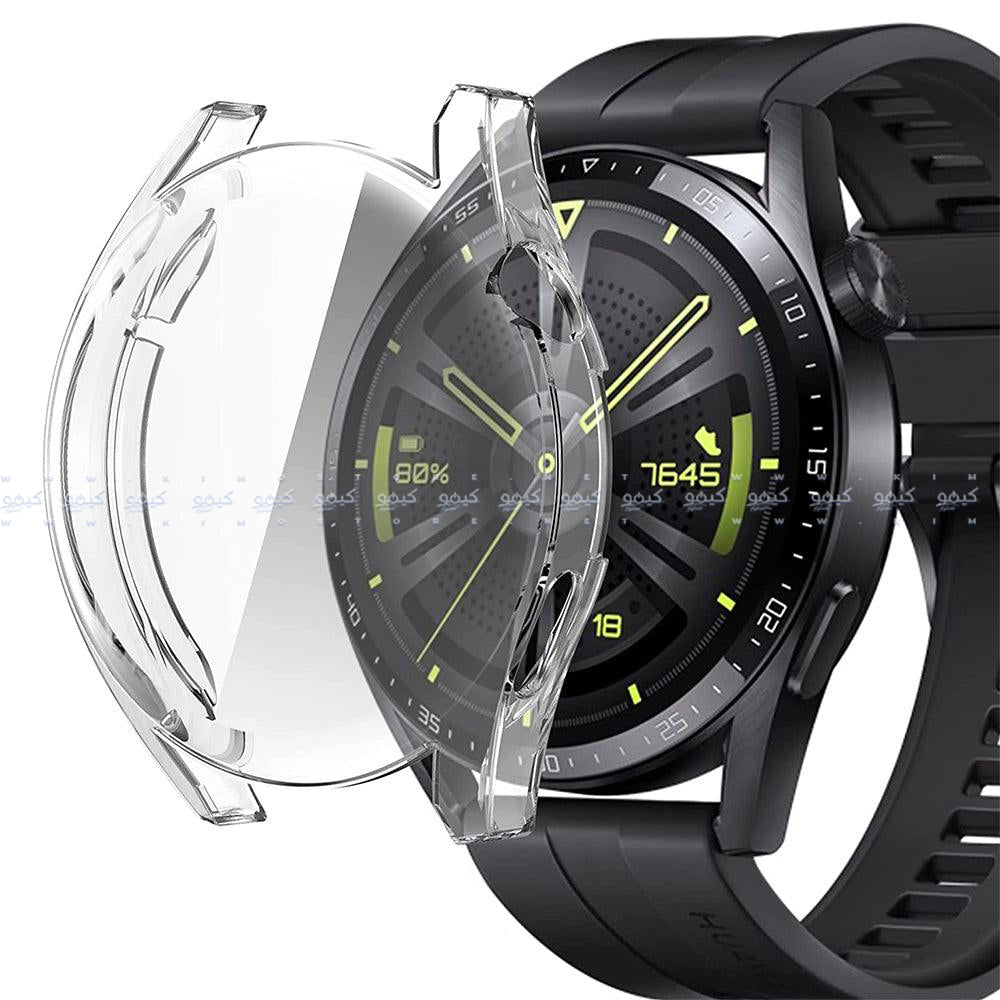 Smart Watch Transparent Silicone Full Cover With Frame Huawei GT 3 46mm