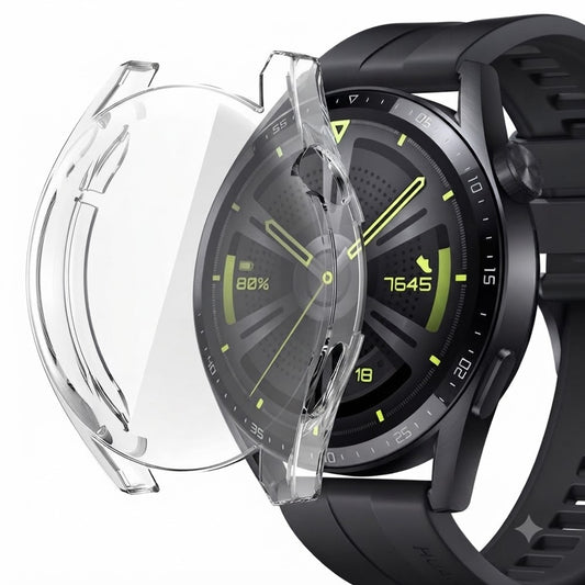 Smart Watch Transparent Silicone Full Cover With Frame Huawei GT 3 46mm