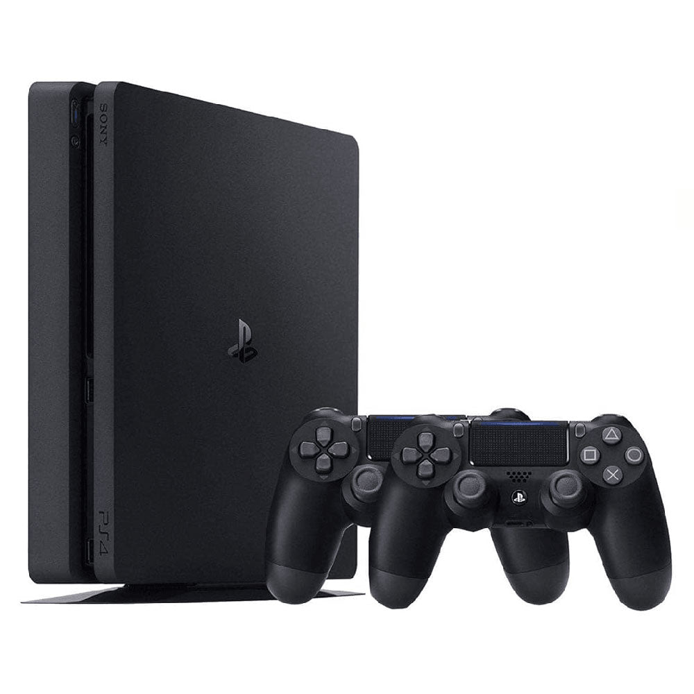 Sony PS4 Slim Console 500GB + Dualshock Wireless Controller Ver 10.0 (Original Used) - Black