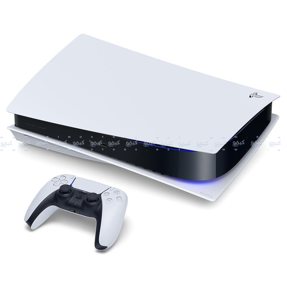 كونسول سوني بلايستيشن 5 (اصدار اقراص مدمجة) 1 تيرابايت SSD مع ضمان سنتين  IBS