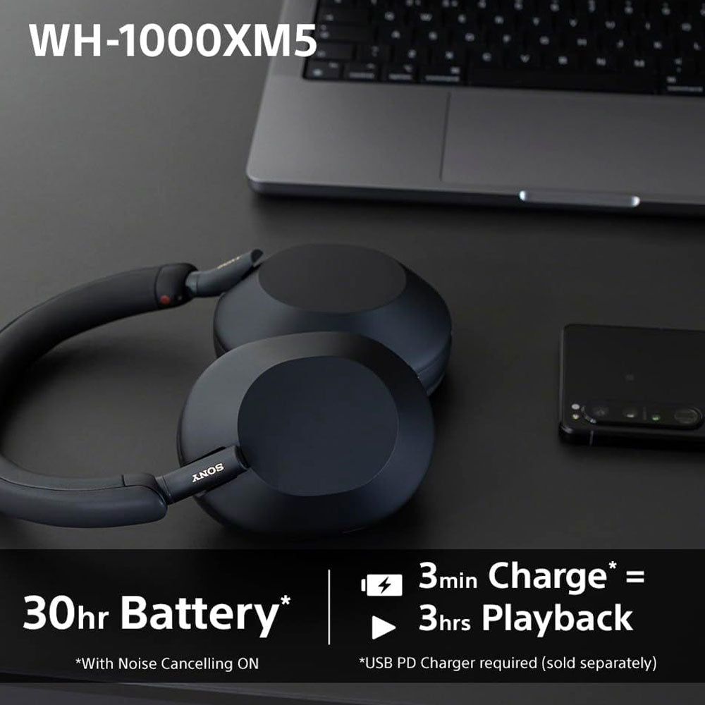 Sony WH-1000XM5/BM Bluetooth Headphone - Black
