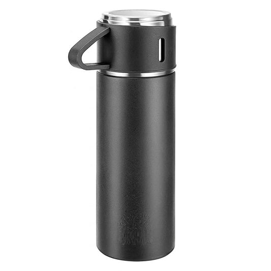 Stainless Steel Thermal Vacuum Flask Set 500ml With 3 Cups