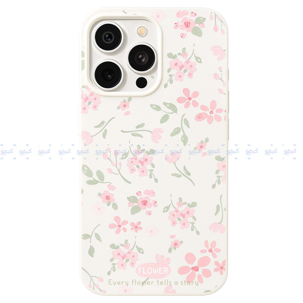 Summer White Tender Artistic Flowers Phone Cover