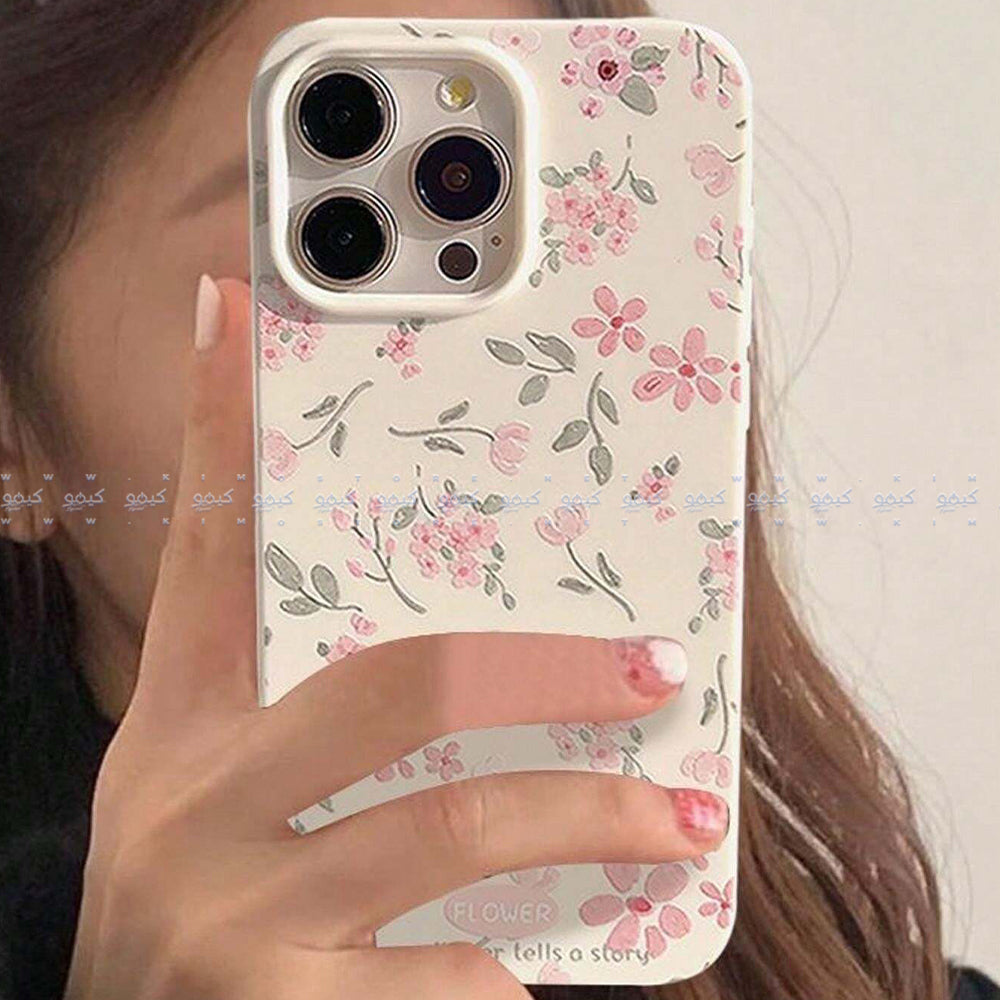 Summer White Tender Artistic Flowers Phone Cover