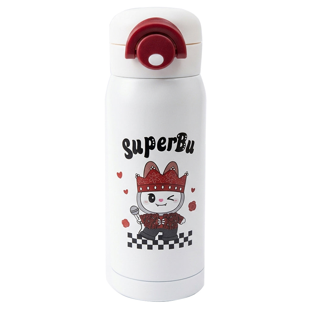 SuperBu Stainless Steel Thermal Mug Push Button 420ml