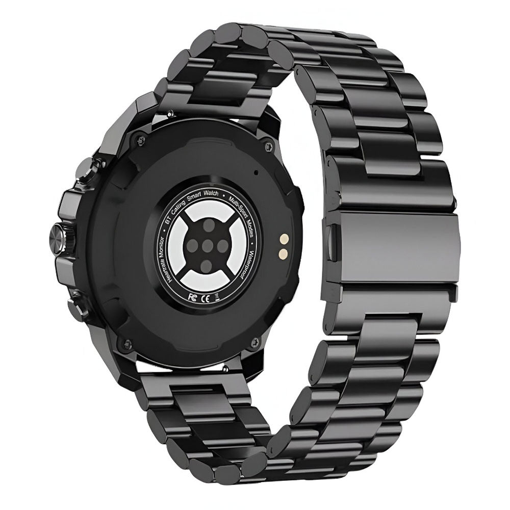 Swiss Military DOM 5 Smart Watch Black Case With Black Metal Strap